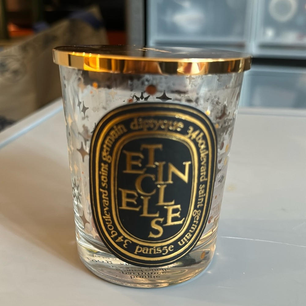 Diptyque Etincelles Empty Full Size Candle Jar with lid 190g